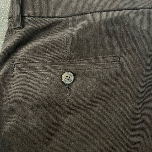 Haggar Classic-Fit Expandable Waistband Corduroy Straight Leg Pants-Size 34Wx32L - Picture 5 of 7
